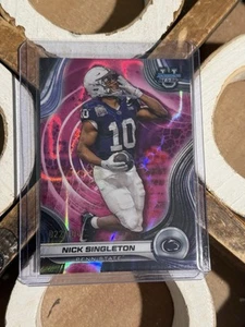 2024 Bowman Best U Nick Singleton Best of 2024 Pink Lava Refractor /100 - Picture 1 of 2