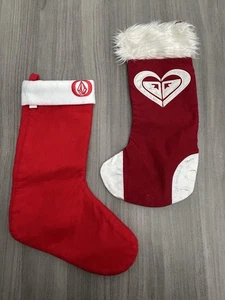 Vintage Weihnachtsstrümpfe Volcom Stone & Roxy Mädchen Cordstrümpfe selten gebraucht, in einwandfreiem Zustand - Bild 1 von 12