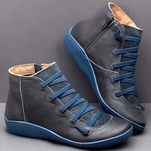 Botines Azul/Negro Punta Redonda Informales Cómodos Ligeros Talla 10US/42CN - Imagen 1 de 10