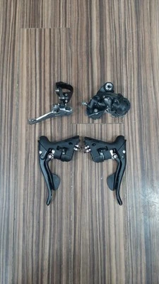 Campagnolo Xenon Veloce 10 Speed Groupset Black Front Rear Derailleur Shifters - Image 1 of 4