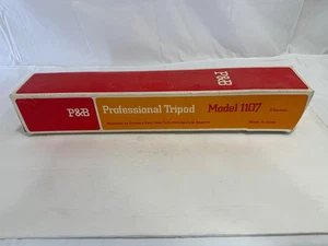 Trípode de cámara vintage P&B Ponder & Best Professional Pan Head 1107 20"-54" - Imagen 1 de 4