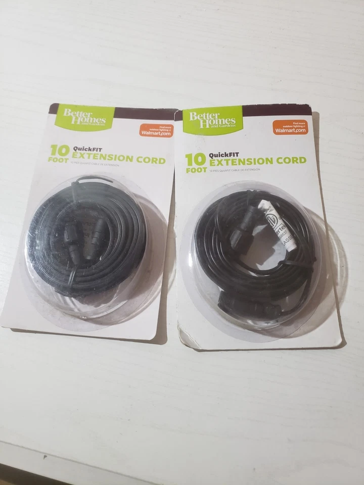10ft Extension Cord Better Homes & Gardens Landscape Lighting QuickFit 10 Foot