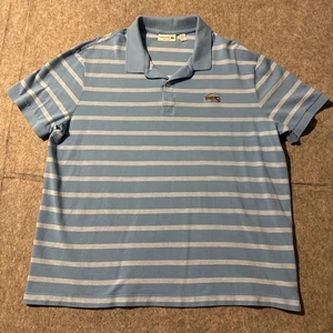 Lacoste Polo Shirt Mens 3XL (2XL) Striped Big Alligator Embroidered Regular Fit - Picture 1 of 7