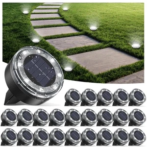 Mini Solar Bodenleuchten, 24er Pack Solarleuchten Außen Wasserdicht, Verbesserte L... - Bild 1 von 6
