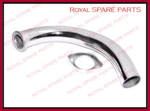 Yamaha RX100 Exhaust Pipe With Nut Ring Bend Pipe RX135 RS100 RX125 RXS - Picture 1 of 4