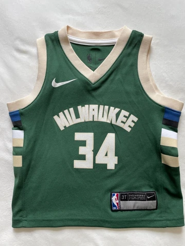 Giannis Antetokounmpo Milwaukee Bucks Jersey Youth 3T Nike Cover