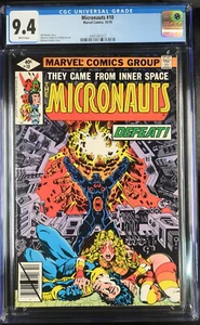 Micronauts #10 CGC 9,4 páginas blancas - 1979 - Michael cubierta dorada - Imagen 1 de 2