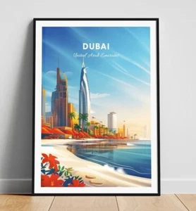 Dubai travel print - UAE wall art, Dubai poster, UAE print - Picture 1 of 3