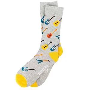 Rock On Guitar Bamboo Socks by Dapper Roo - Picture 1 of 2