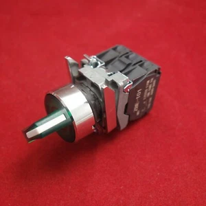 1PC 22mm ILlUMINATED Selector switch 2 Position Fits Green XB4BK123G5 120V LED - Picture 1 of 12