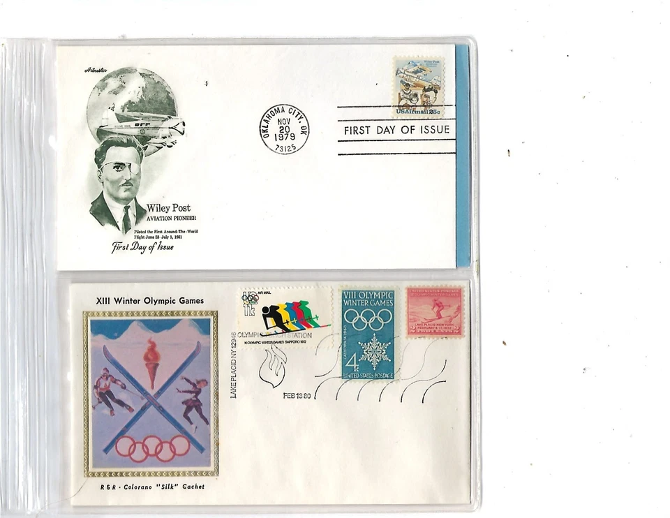 US: 2 FDCs XF 52524 - Image 1 of 1