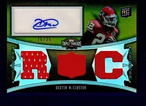 2010 Topps Triple Threads Dexter McCluster Auto Rookie Card 16/25 Mint 16282 - Picture 1 of 1