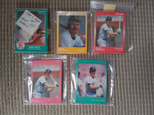 WADE BOGGS 5 Star Company Complete Sets (9 to 11 cards each) - 1988 &1989