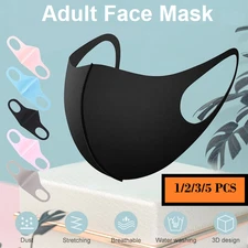 Washable Unisex Soft Face Mask Mouth Cover Masks Protective Reusable 