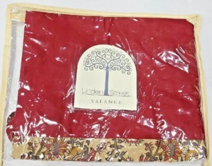 1 Pc Valance Window Treatment red Multi Valance by Linden Street. - Picture 1 of 11