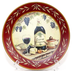 Decorative Plate Wine Country Cabernet Sauvignon 10.25" Vintage Ceramic - Picture 1 of 4