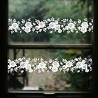 Matte Effect White Flower Rattan Wall Sticker Ideal for Home Decoration