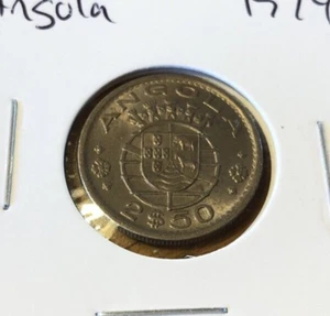 MONEDA ESCUDO ANGOLA 1974 AU-50 2,5 - Imagen 1 de 2
