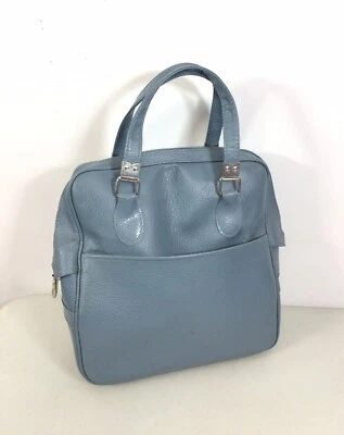 Bolsa de viaje azul Sears equipaje tren nocturno estuche años 70 Foto 1 de 4