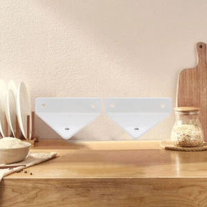 4 Sets of Easy Installation Floating Shelf Bracket Sturdy Triangle Wall Shelf - Picture 1 of 12