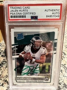 PSA 10 2020 Panini Donruss Optic #164 JALEN HURTS Signed/Autographed PSA/DNA - Picture 1 of 2