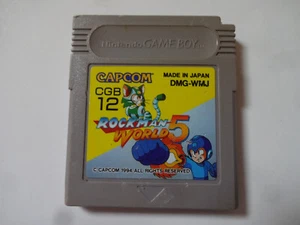 Rockman World 5 Nintendo GAMEBOY GB Mega Man 1994 CAPCOM DMG-RWA NTSC-J Japan - Picture 1 of 7