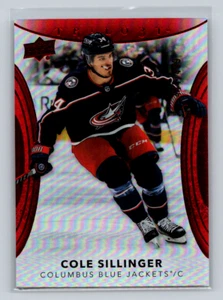 2022-23 UD Trilogy #15 Cole Sillinger - Chaquetas azules rojas comunes 444/499 - Imagen 1 de 2
