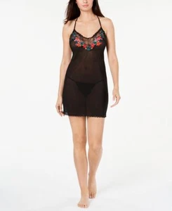 NWT! INC International Concepts Sz L Embroidered Chemise & Matching Thong Set - Picture 1 of 9