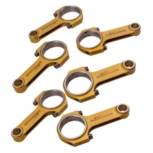 6x Titanizing Connecting Rods for Porsche 911 2.0L 2.2L 6cyl ARP2000 5.118" - Picture 1 of 11