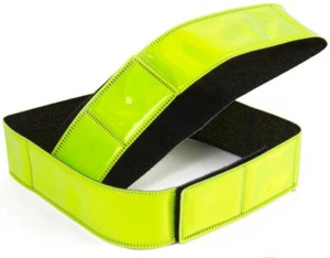 2 x LEUCHTBAND REFLEKTOR BAND HOSENBAND ARMBAND REFLEKTIEREND JOGGEN FAHRRAD - Photo 1/1