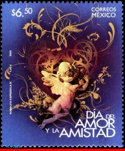 2614 MEXICO 2009 DAY OF LOVE & FRIENDSHIP, VALENTINES DAY, ANGEL OF LOVE, MNH - Picture 1 of 2