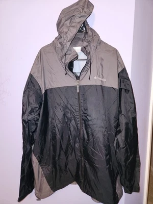 Chaqueta cortavientos con capucha y cremallera completa Columbia nueva sin etiquetas - Para hombre 2XLT - ¡BONITA! Foto 1 de 4