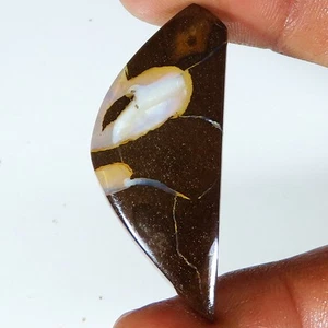 natural BOULDER OPAL oval cabochon loose gemstone 38.50 Carat. (16 x 41 x 06 mm) - Picture 1 of 6