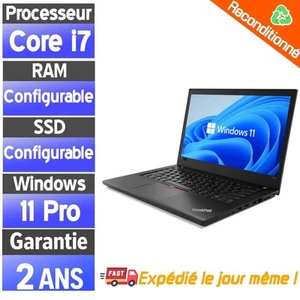 ☑️⭐☑️Lenovo ThinkPad T480 14" i7-8650U | SSD & RAM Configurable | Win 11☑️⭐☑️ - Afbeelding 1 van 8