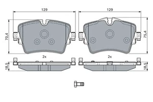 Bosch Brake Pads for Bmw 520I G30 2.0L 8488208 2016 - 2019 - Picture 1 of 5