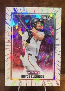 BRYCE ELDRIDGE # 1/1 2025 Leaf Vivid San Francisco Giants Prospect - Picture 1 of 2