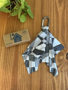 Norwex Optic Scarf Multifunctional Microfiber Cloth Grey Monochromatic Design - Picture 1 of 4