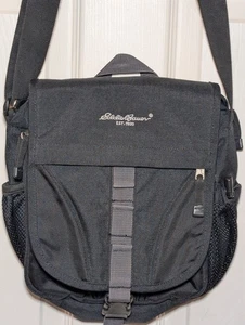 Eddie Bauer Viaje Compacto Bandolera Bolso Cartera Organizador Negro Bonito - Imagen 1 de 11