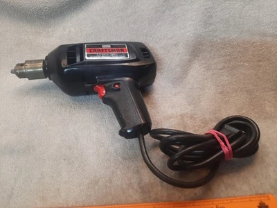 Broca reversível vintage Craftsman 3/8 polegadas 315.10042 velocidade variável testada  - Imagem 1 de 4