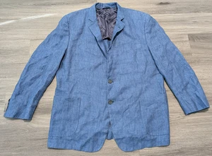 Brooks Brothers Herren Blazer Blau Leinen Unstrukturiert Regent Leo Masters Größe 48R - Bild 1 von 11