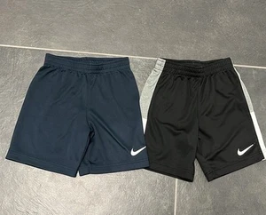 Nike boys set of 2 athletic shorts Black & blue size 6 (m) - Picture 1 of 7