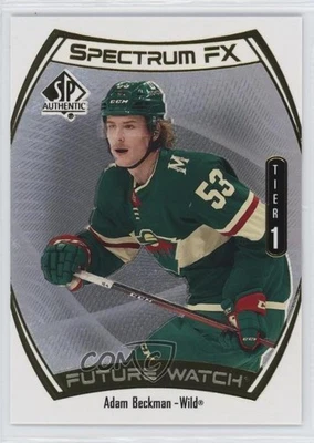 2021 SP Authentic Spectrum FX Future Watch Level 1 Adam Beckman #S-58 Rookie RC - Image 1 of 3