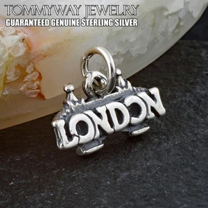 Genuine 925 Sterling Silver London-London Bridge England UK Charm Pendant - Picture 1 of 4