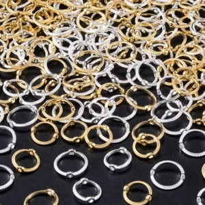 100pcs 10mm Round Frames Connectors - Picture 1 of 9