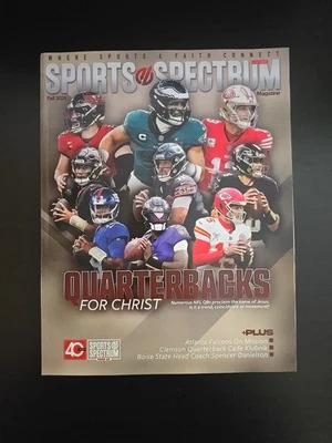 2025 Fall SPORTS SPECTRUM MAGAZINE NFL Christian Quarterbacks Patrick Mahomes + - Image 1 of 3