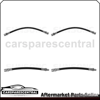 Juego de manguera de freno delantera trasera 4 piezas para Volkswagen Super Beetle 1971-1973 1,6 L Foto 1 de 4