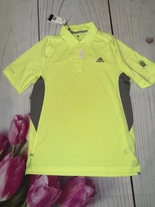 Neu Adidas Soult Climacool DQ2406 Kurzarm Polo Größe Medium gelb UPF 50 - Bild 1 von 4