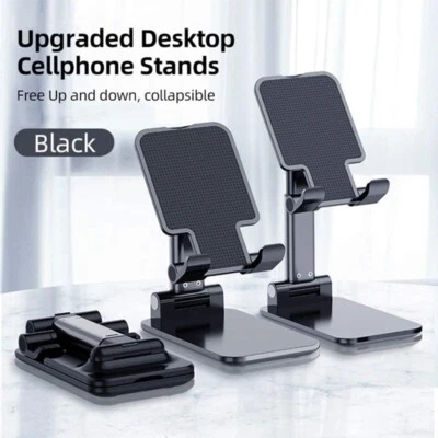 Adjustable Universal Tablet Stand Desktop Holder Mount Mobile Phone iPad iPhone - Image 1 of 4