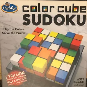 Think Fun Color Cube Sudoku Game EUC OUTSTANDING CONDITION! Ignite Your Mind! - Picture 1 of 3
