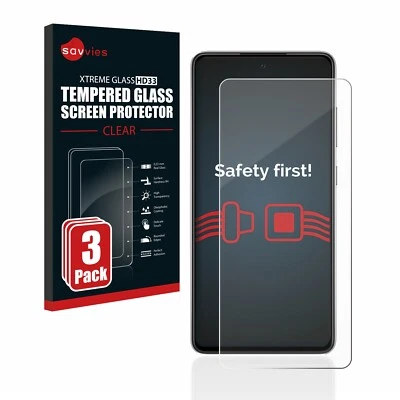Savvies für Samsung Galaxy A52s 5G Glas Schutz 3x gehärtete Panzerfolie - Bild 1 von 4